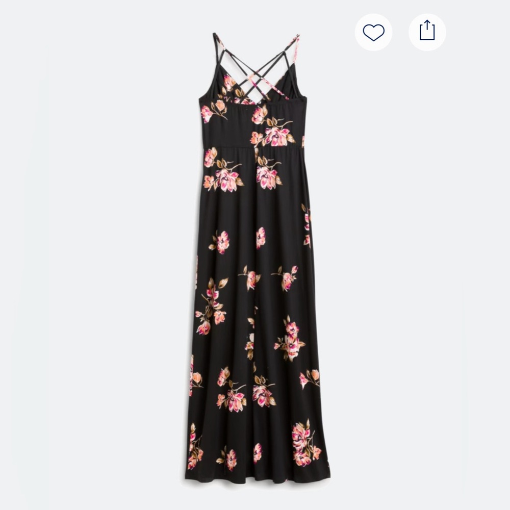 Nine Britton Black Floral Maxi Dress